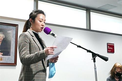 '圖3：威廉王子縣居民、法輪功學員Linh