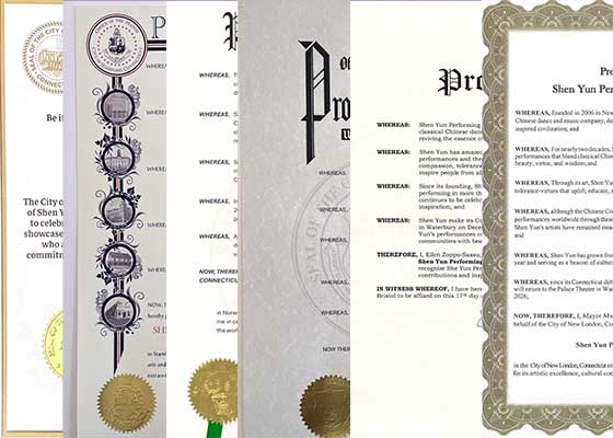 康州六城市褒獎神韻傳遞希望和慈悲