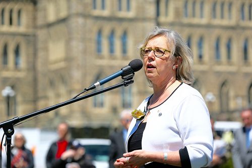 圖：加拿大國會議員、綠黨領袖伊麗莎白﹒梅（Elizabeth May）