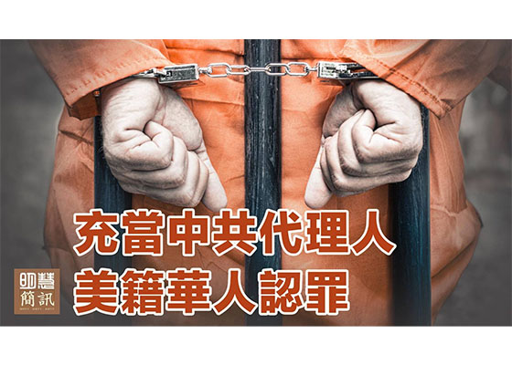 視頻：充當中共代理人　美籍華人認罪