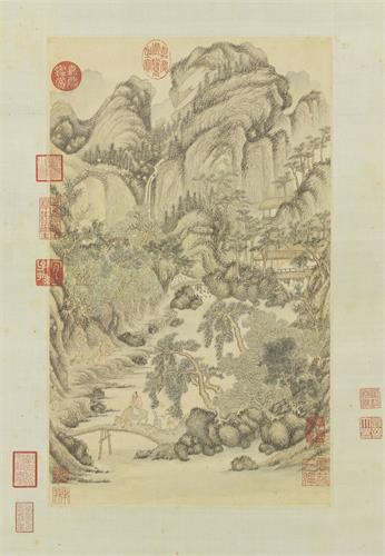 圖：明朝丁雲鵬所作《葛洪移居圖》，記述東晉名士葛洪（葛稚川）攜妻、子和外甥，移居羅浮山修道路上的情景。（台北國立故宮博物院藏）